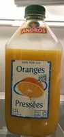 Mängden socker i 100% Pur Jus Oranges pressées sans pulpe
