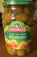 Mängden socker i Fruit au Sirop Mirabelles