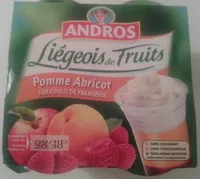 Mängden socker i Liegeois de fruits