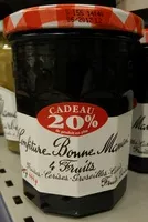 Mängden socker i Confiture 4 fruits