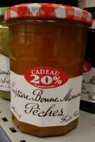 Mängden socker i Confiture de Pêches