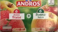 Mängden socker i Compotes Pomme Fraise et Pomme Nature