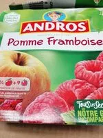 Mängden socker i Dessert fruitier pomme framboise