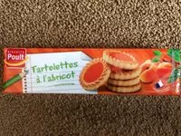 Mängden socker i Tartelettes abricot biscuits poult