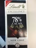 Mängden socker i Lindt Excellence 78% cocoa