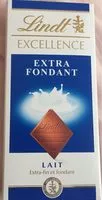 Mängden socker i Excellence Extra Fondant Lait