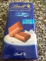Mängden socker i Chocolat lait Lindt