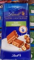 Mängden socker i Lindt Lait Noisettes