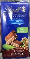 Mängden socker i Recette originale - lait noisettes