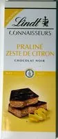 Mängden socker i Connaisseurs Praliné Zeste de Citron Chocolat Noir