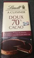 Mängden socker i Lindt A Cuisiner doux 70% de cacao