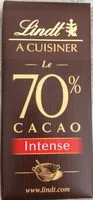 Mängden socker i Lindt A CUISINER 70% CACAO Intense
