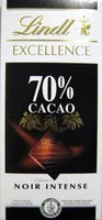 Mängden socker i Excellence - Chocolat noir intense 70% cacao