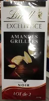 Mängden socker i Excellence Amandes grillées Noir (lot de 2)