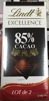 Mängden socker i Excellence 85% Cacao Noir Puissant