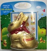 Mängden socker i Lapin Or Chocolat au Lait et stickers