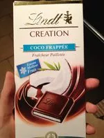 Mängden socker i Lindt Création Noir Coco Frappée