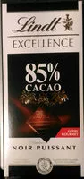 Mängden socker i Excellence 85% Cacao Noir Puissant (offre gourmet)