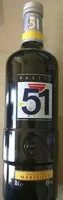 Mängden socker i Pastis 51,Pernod Ricard