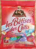 Mängden socker i Les Betises Des Chtis Assortiment De Bonbons