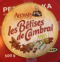 Mängden socker i Betises de Cambrais Anis