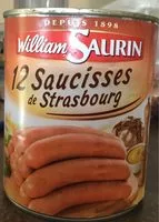 Mängden socker i 12 saucisses de strasbourg