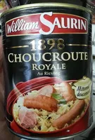Mängden socker i 1898 - Choucroute Royale au Riesling