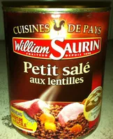 Mängden socker i Petit salé aux lentilles