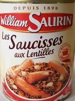 Mängden socker i Les SAUCISSES aux lentilles