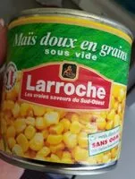 Mängden socker i Mais doux en grain