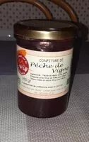 Mängden socker i Confiture de pêche de vigne