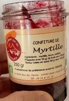 Mängden socker i Confiture de myrtille