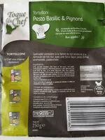 Mängden socker i tortelloni pesto basilic pignons