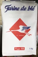 Mängden socker i Farine de blé type 55