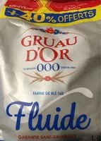 Mängden socker i Farine de blé