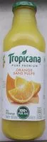 Mängden socker i Tropicana Pure premium Orange sans pulpe