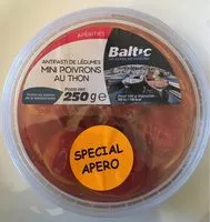 Mängden socker i Mini poivrons au thon BALTIC, 250G