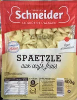 Mängden socker i Spaetzle aux Œufs Frais prêt à poêler