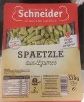 Mängden socker i Spaetzle aux légumes