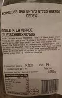 Mängden socker i Roulé à la Viande