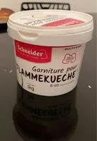 Mängden socker i Garniture poir flammekueche