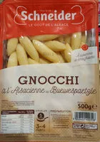 Mängden socker i Schneider, Gnocchis a l'alsacienne, la barquette de