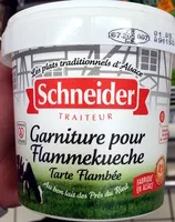 Mängden socker i Garniture pour Flammekueche