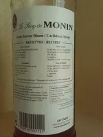 Mängden socker i Sirop saveur Rhum caribbean