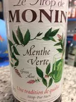 Mängden socker i Monin sirop menthe verte