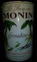 Mängden socker i Monin Sirop De Grenadine