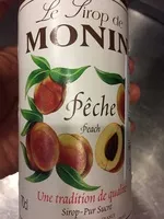 Mängden socker i Sirop de pêche