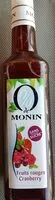 Mängden socker i 0 % de Monin Fruits rouges et Cranberry