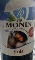 Mängden socker i Sirop de Monin: cola 0%