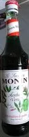 Mängden socker i Sirop Monin Menthe verte